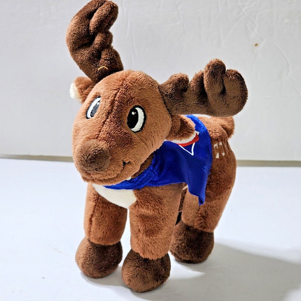 Dan Dee COMET Brown Reindeer Blue Superhero Cape C Sewn Eyes 8" Christmas Plush